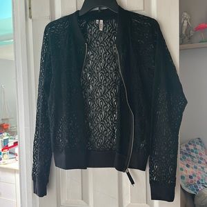 Studio y lace jacket.  Black. Size small